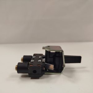 Bouton de commande pneumatique 2 positions, 2 voies noir