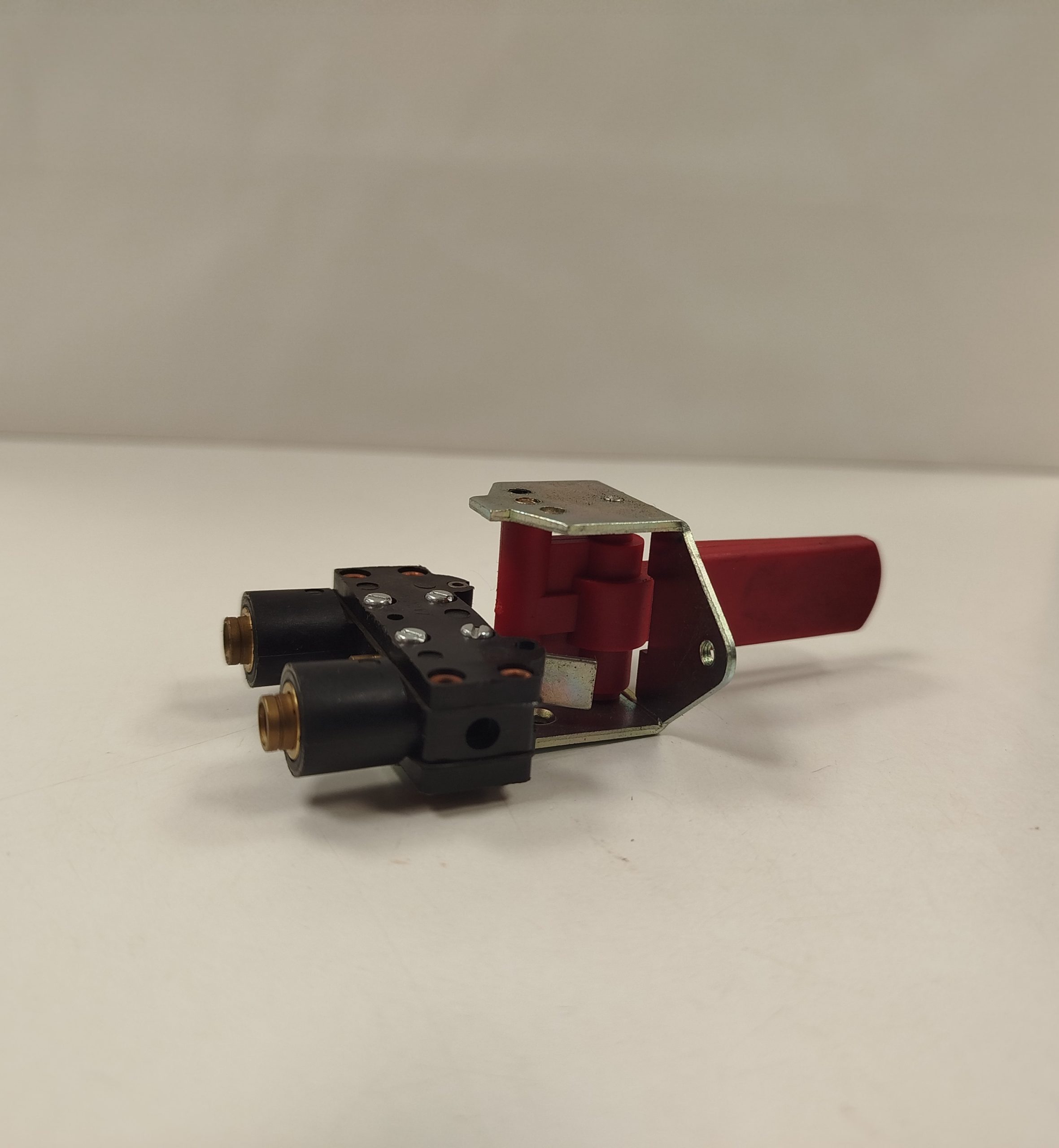 Bouton de commande pneumatique 2 positions, 2 voies rouge